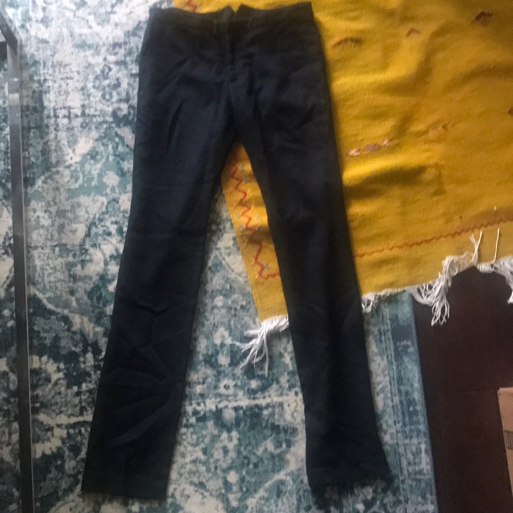 Shipley & Halmos XS Wool/Cashmere Black Slacks